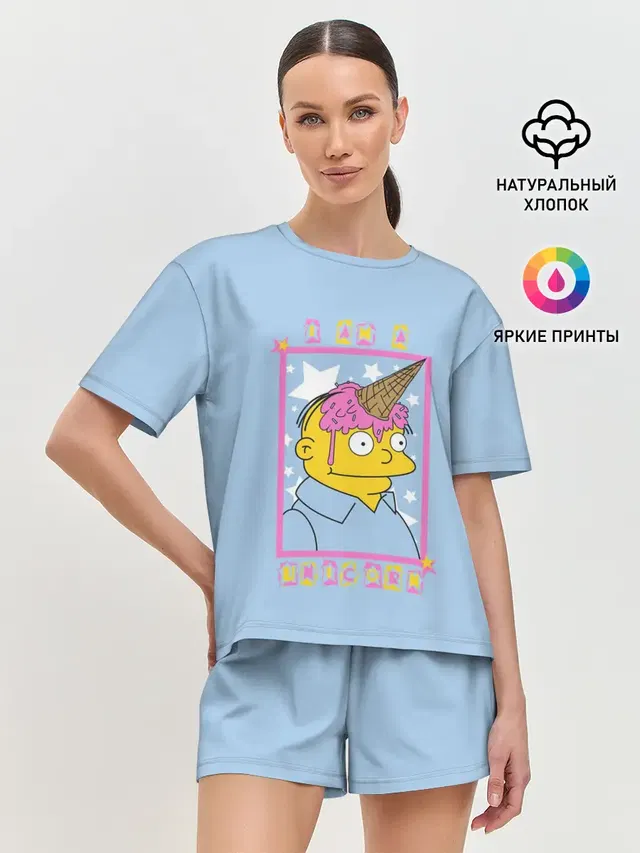 Женская пижама с шортами