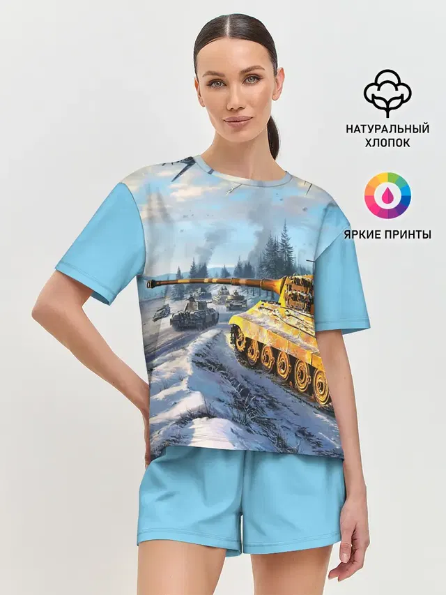 Женская пижама с шортами