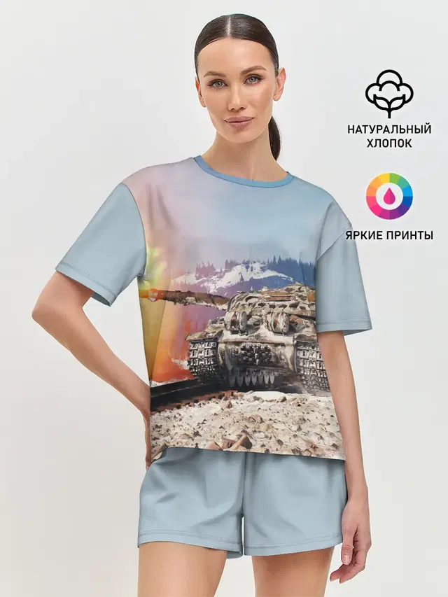 Женская пижама с шортами