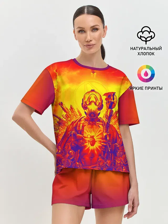 Женская пижама с шортами