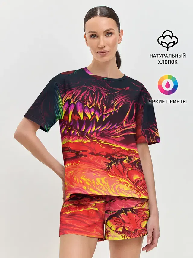 Женская пижама с шортами