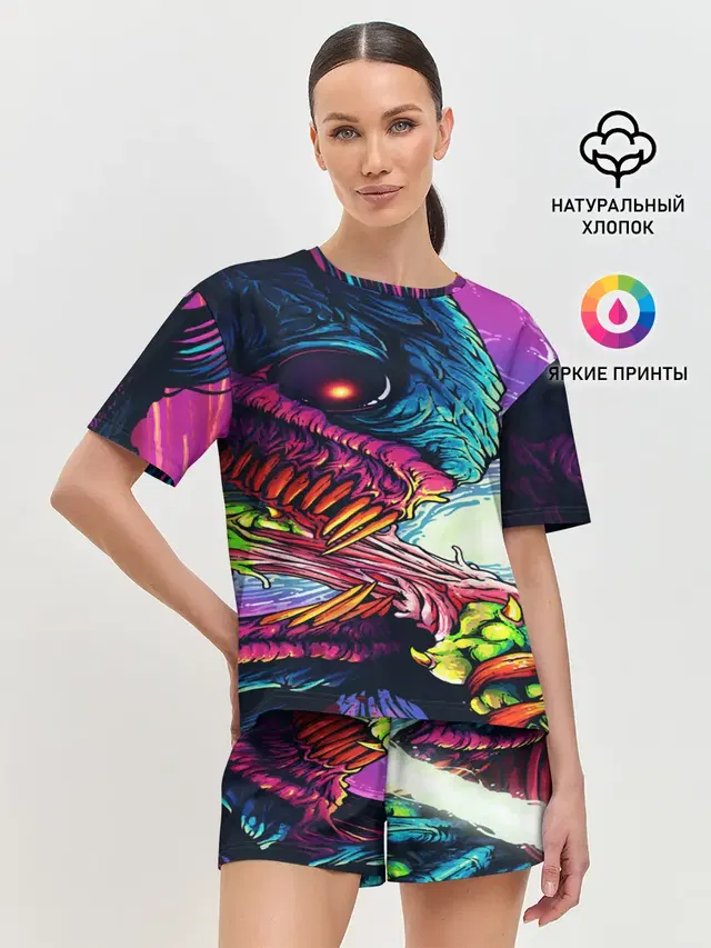 Женская пижама с шортами