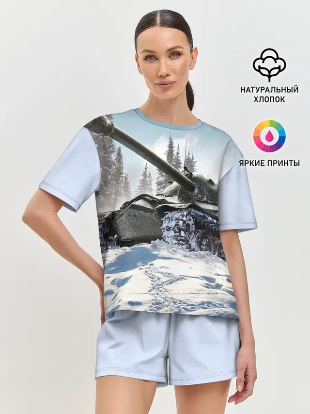 Женская пижама с шортами