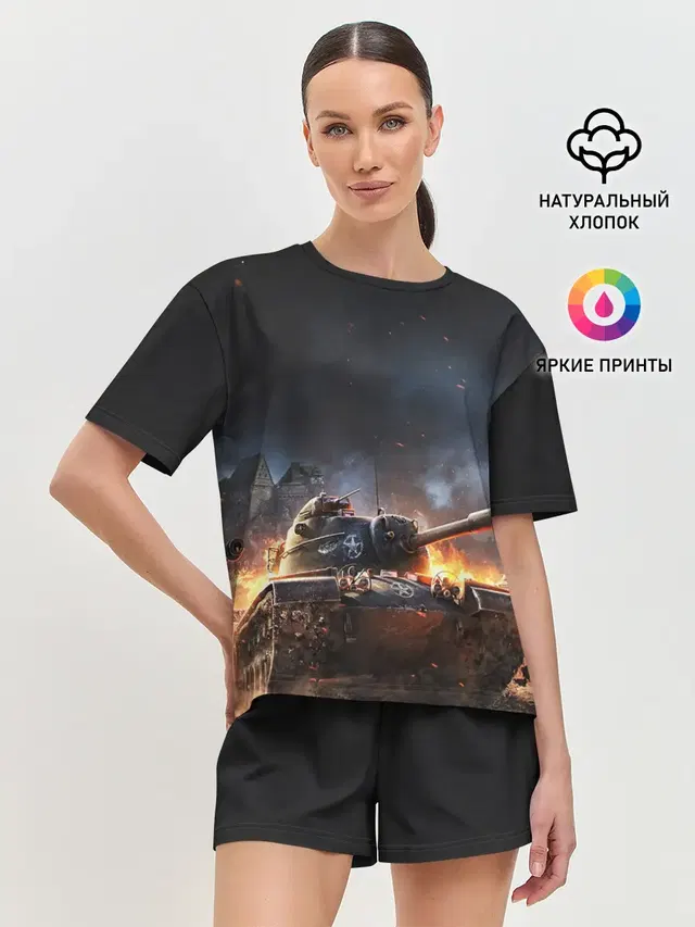 Женская пижама с шортами
