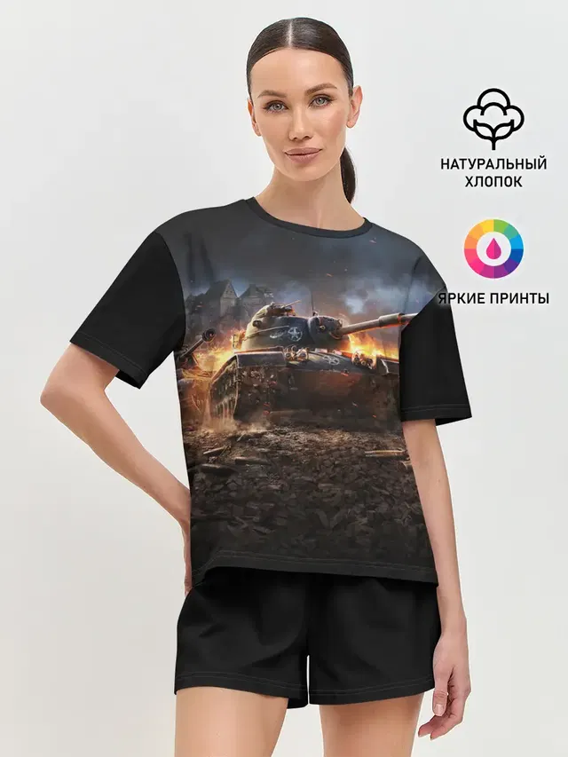 Женская пижама с шортами