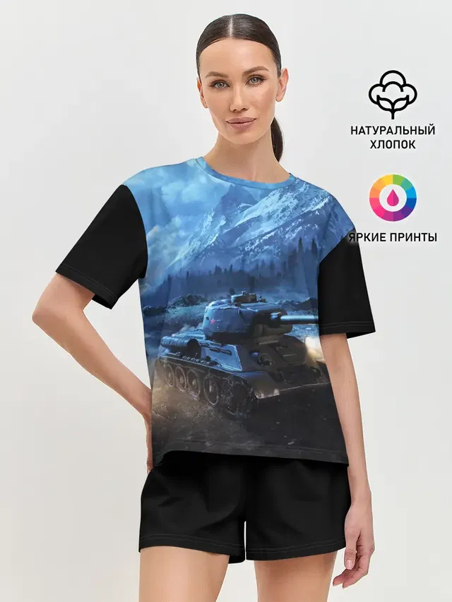 Женская пижама с шортами