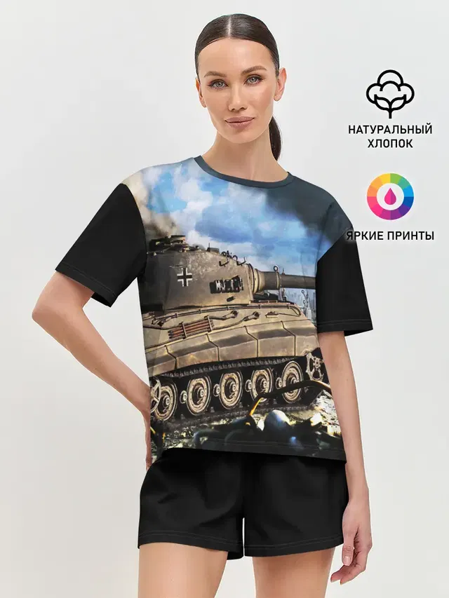 Женская пижама с шортами