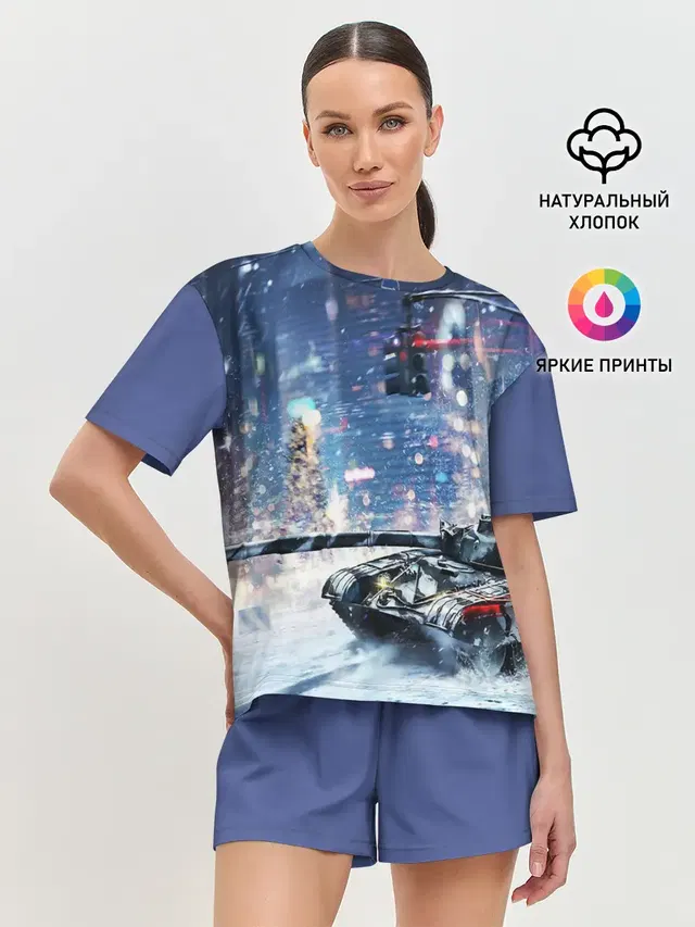 Женская пижама с шортами