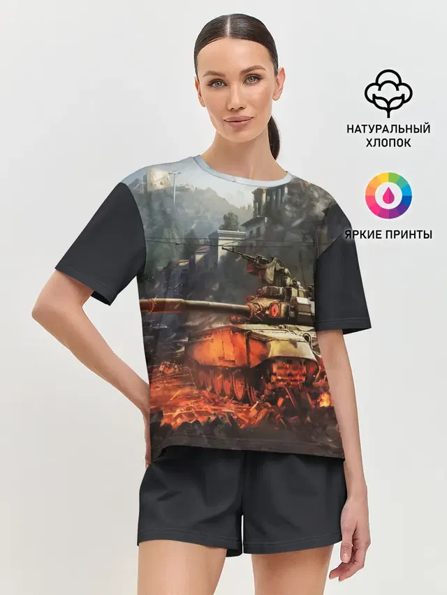 Женская пижама с шортами