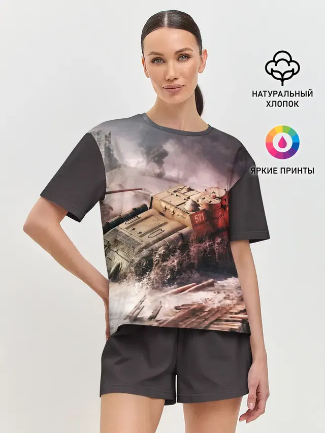 Женская пижама с шортами