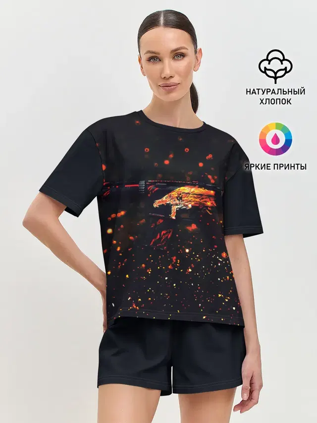 Женская пижама с шортами