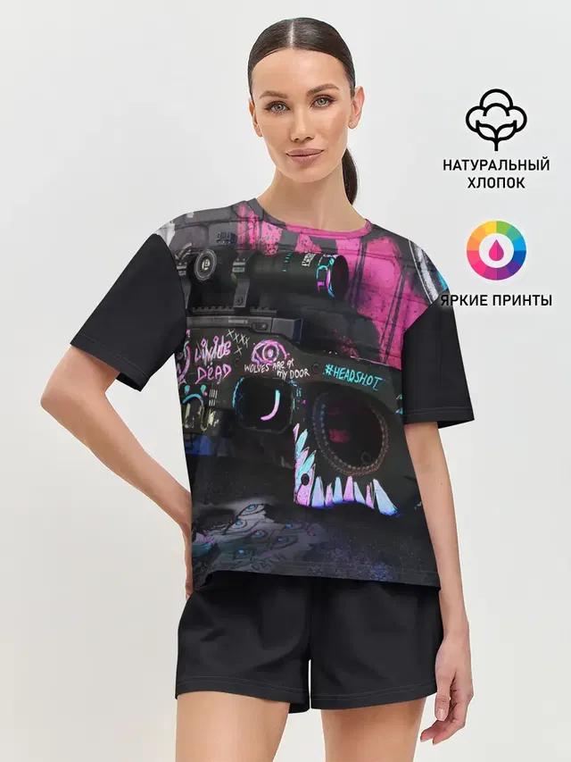 Женская пижама с шортами