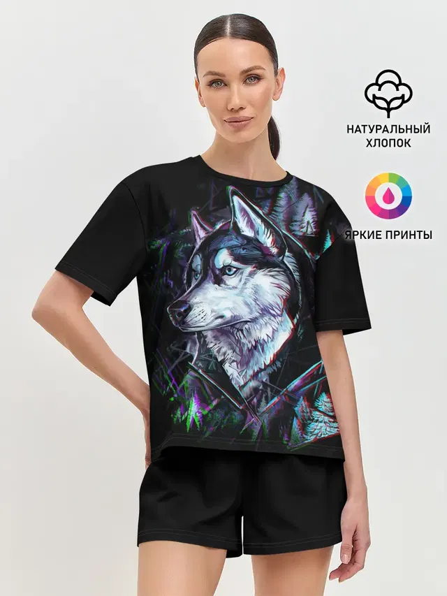 Женская пижама с шортами