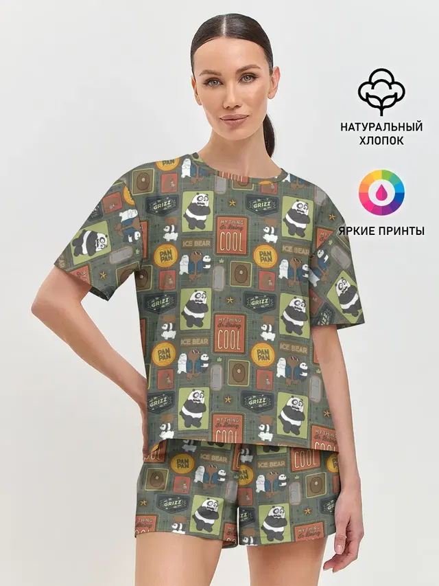 Женская пижама с шортами
