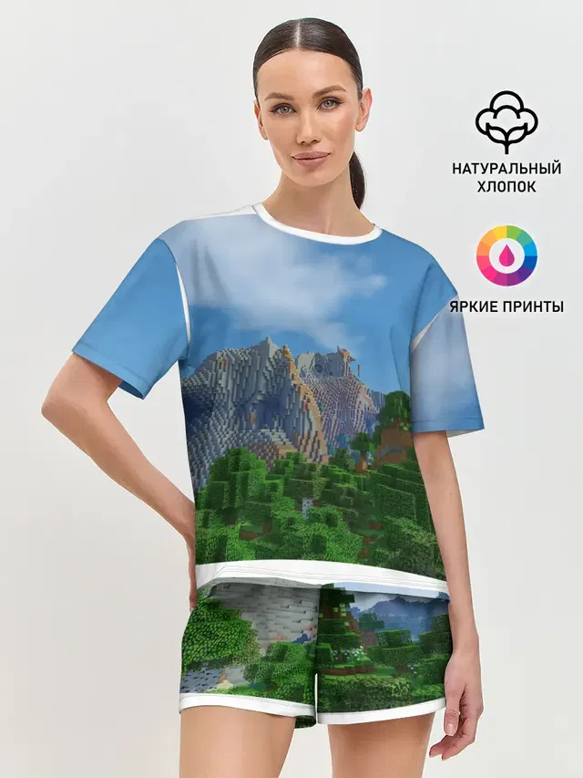 Женская пижама с шортами