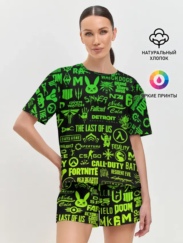 Женская пижама с шортами