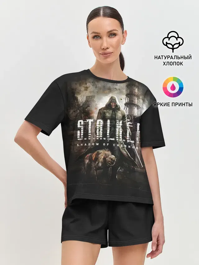Женская пижама с шортами