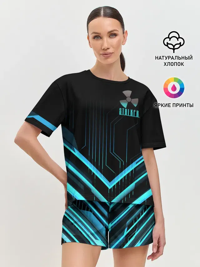 Женская пижама с шортами