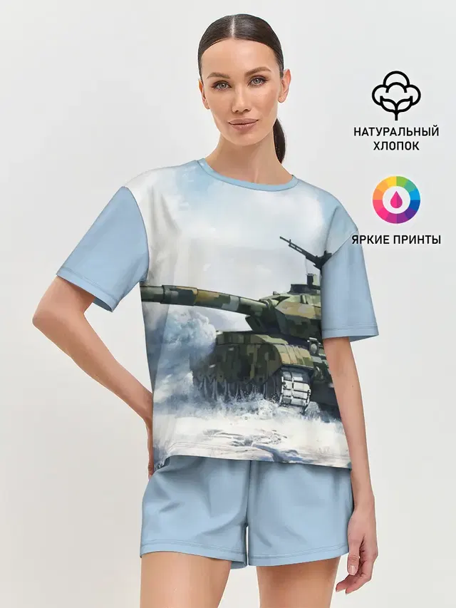 Женская пижама с шортами