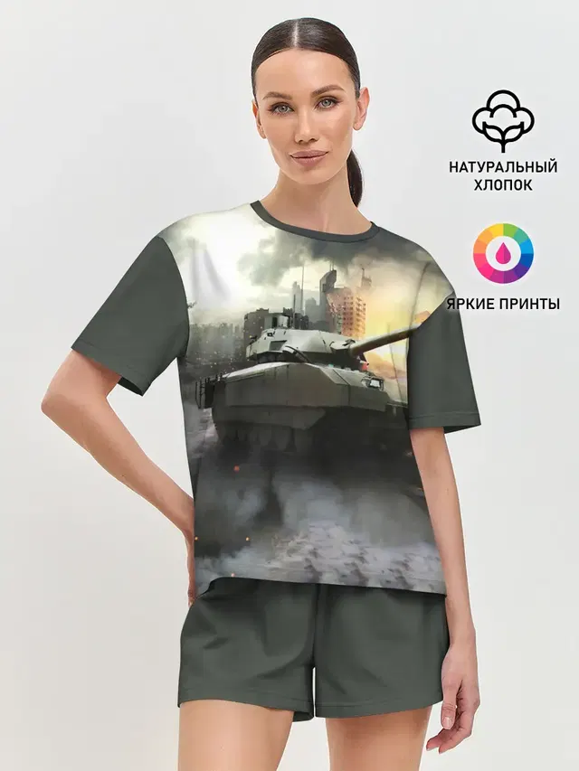 Женская пижама с шортами