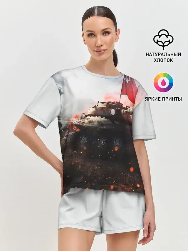 Женская пижама с шортами
