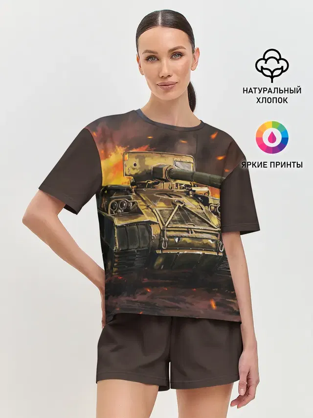 Женская пижама с шортами