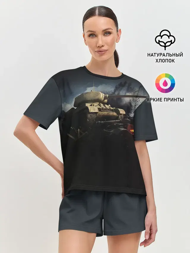 Женская пижама с шортами