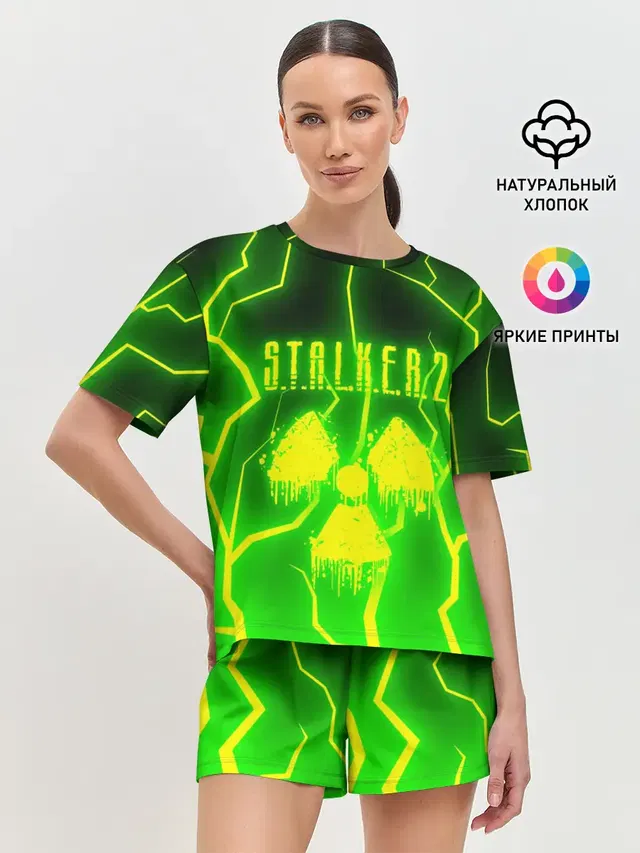 Женская пижама с шортами