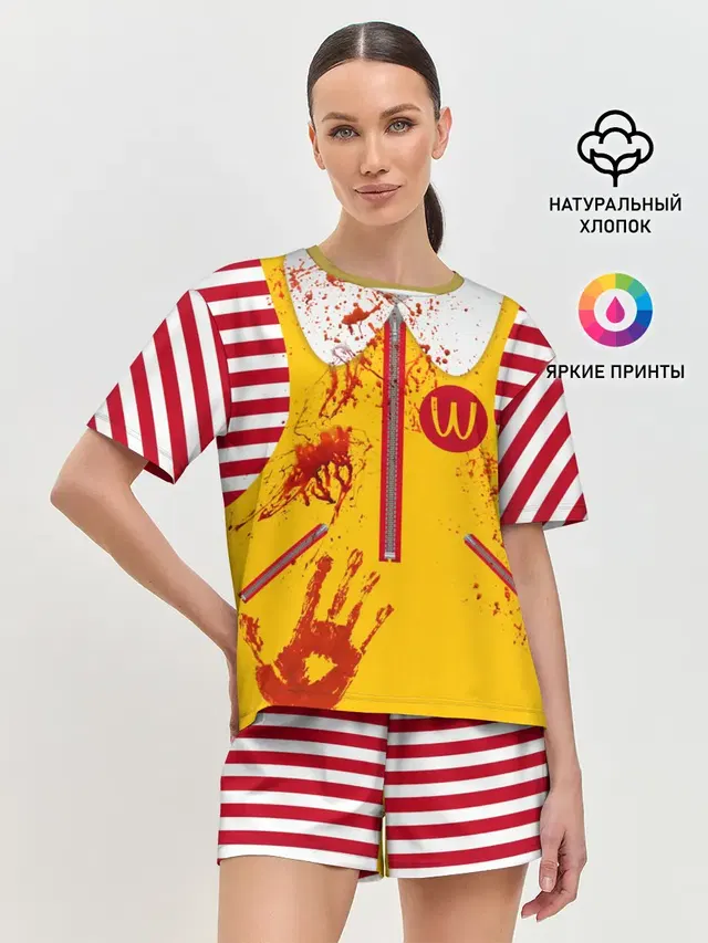 Женская пижама с шортами