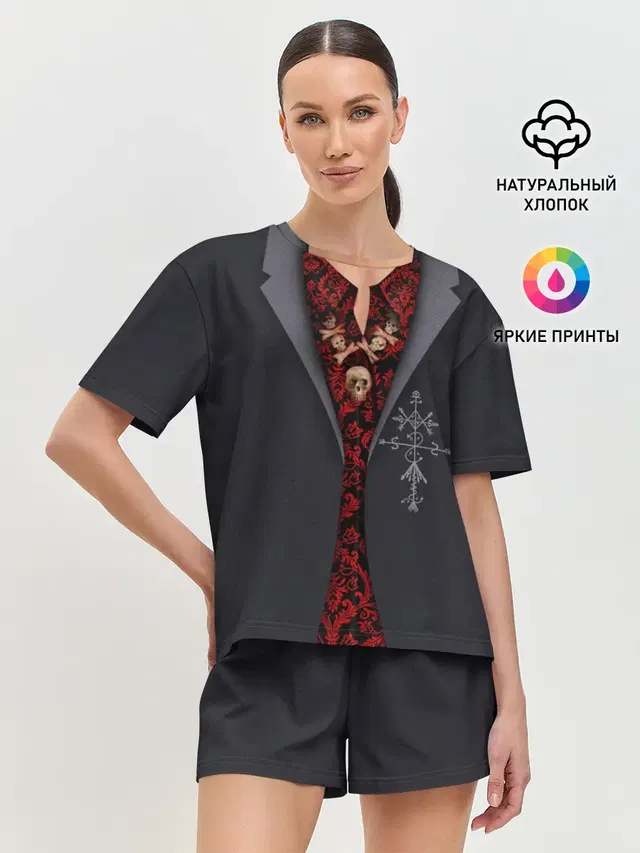 Женская пижама с шортами