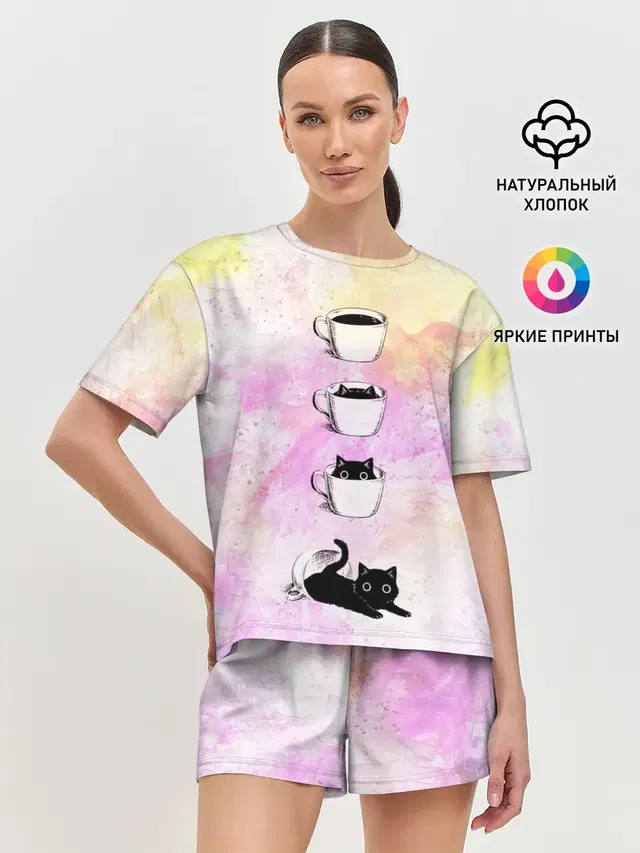 Женская пижама с шортами