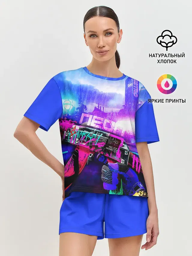 Женская пижама с шортами