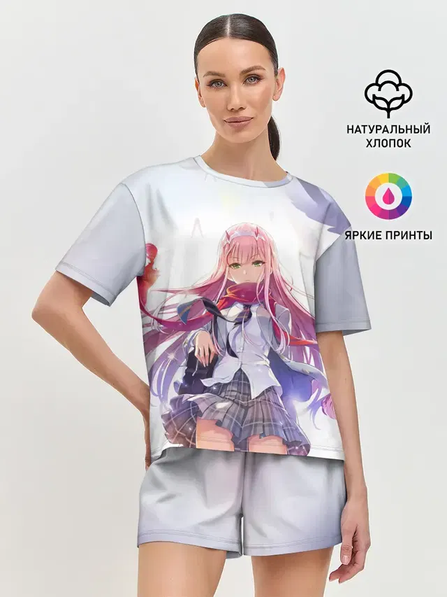 Женская пижама с шортами