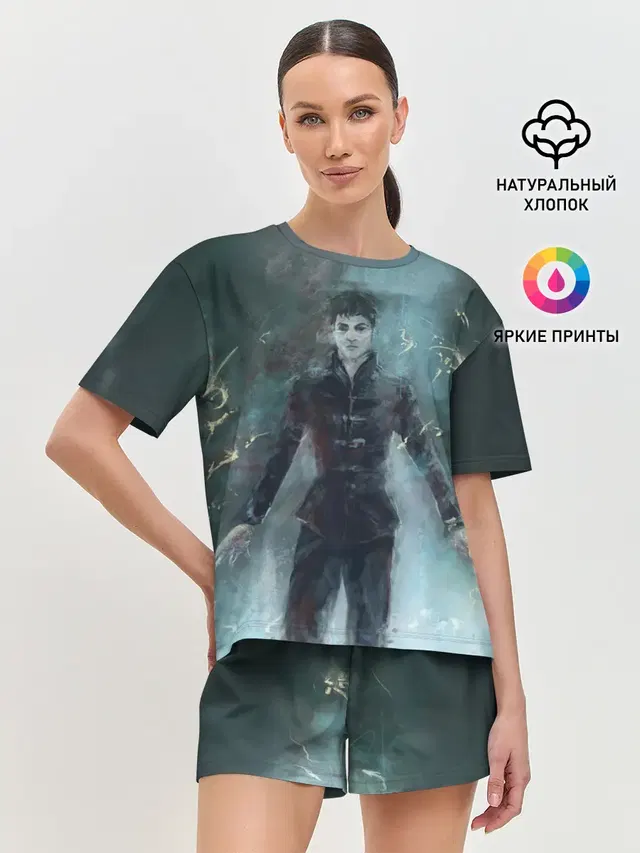 Женская пижама с шортами с принтом «Разные игры — Outsider»