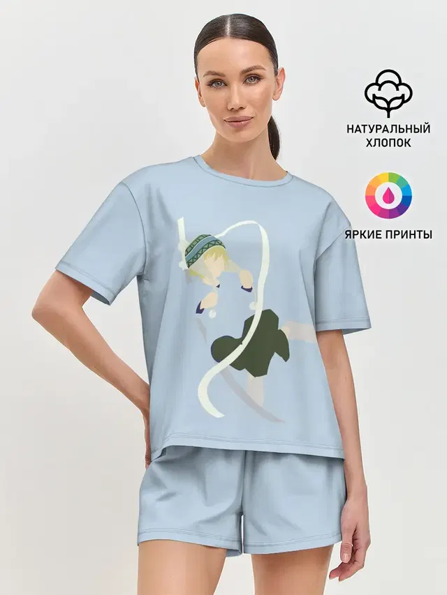 Женская пижама с шортами с принтом «Бездомный Бог — Yukine»