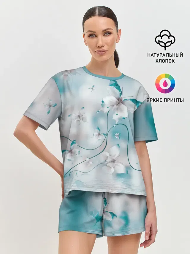 Женская пижама с шортами