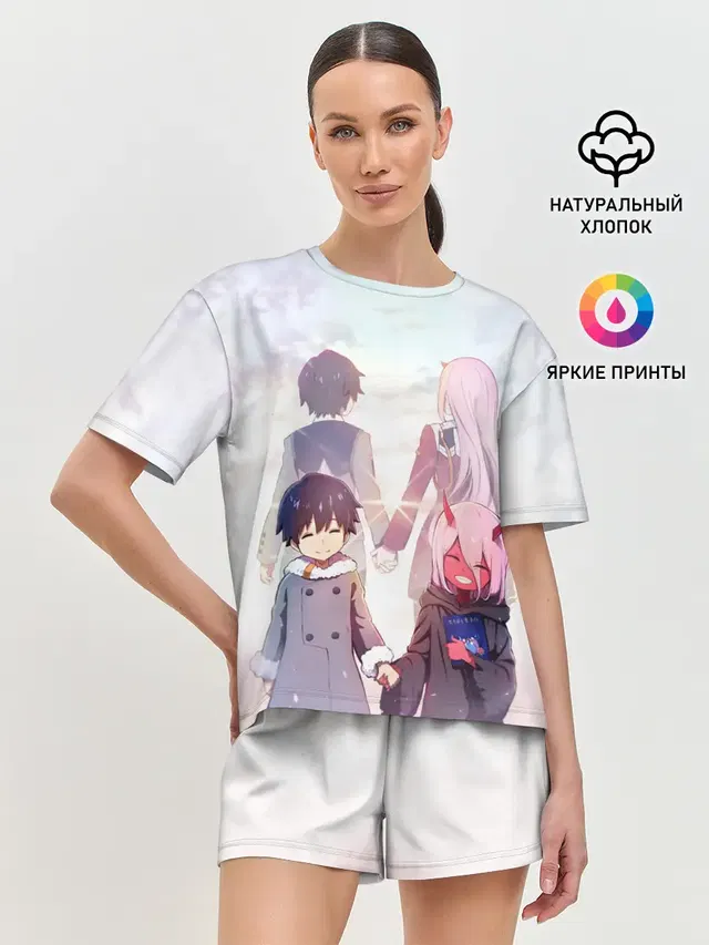 Женская пижама с шортами