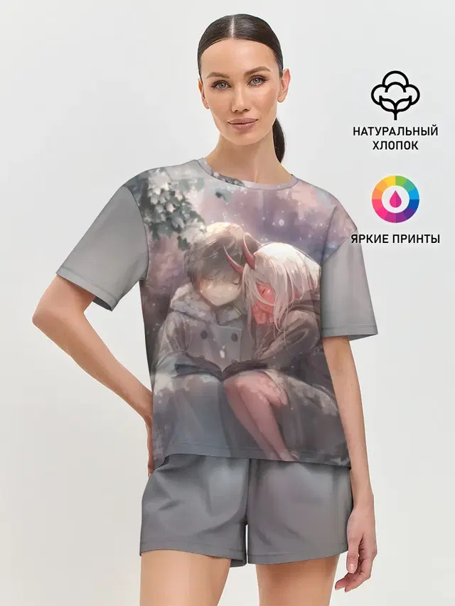 Женская пижама с шортами