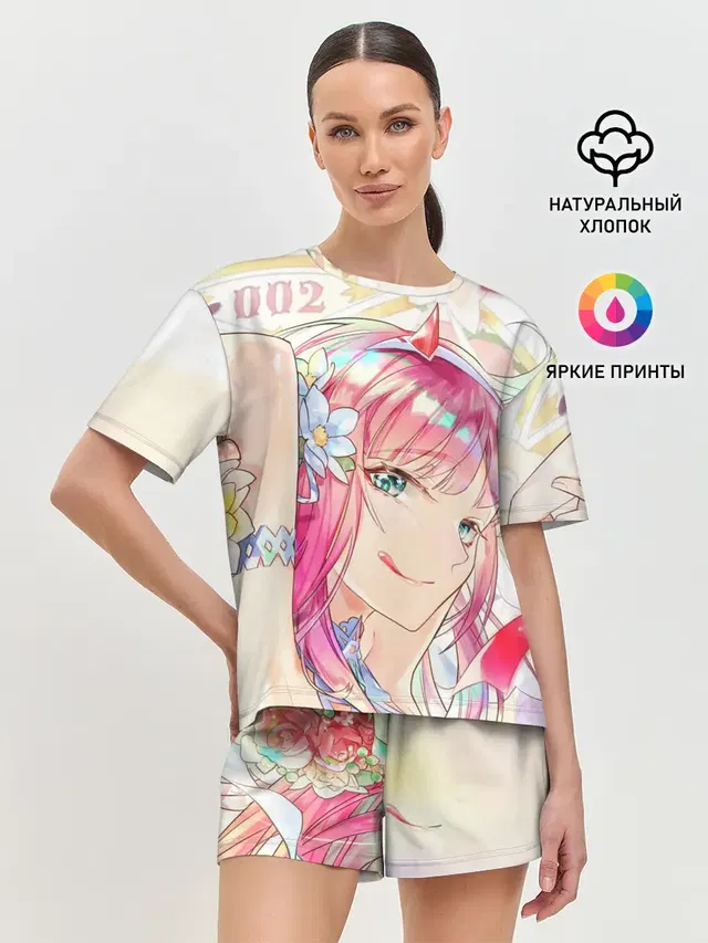 Женская пижама с шортами