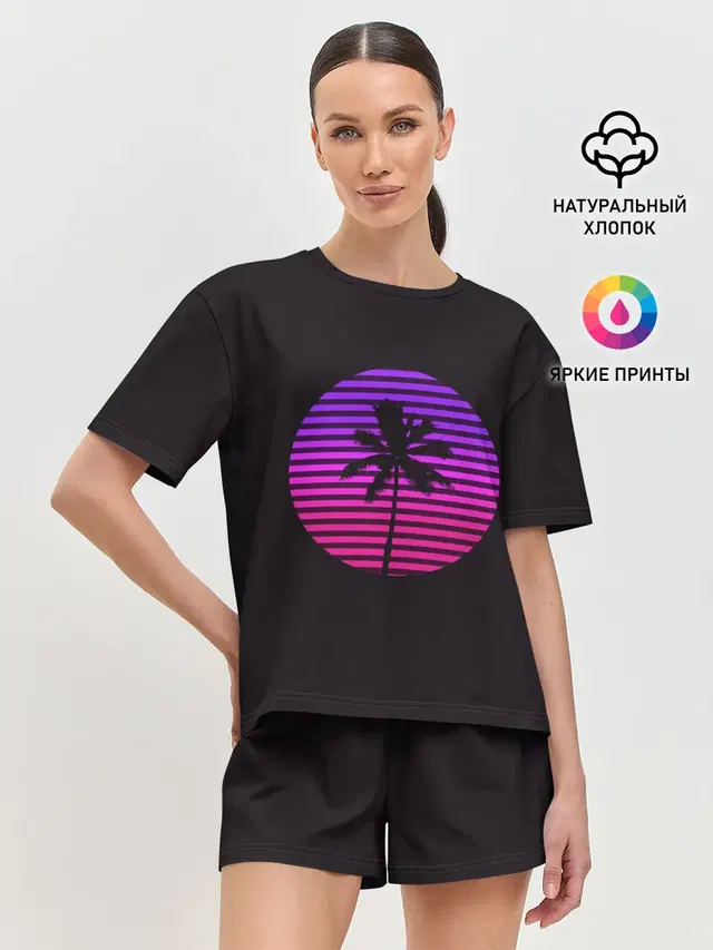 Женская пижама с шортами