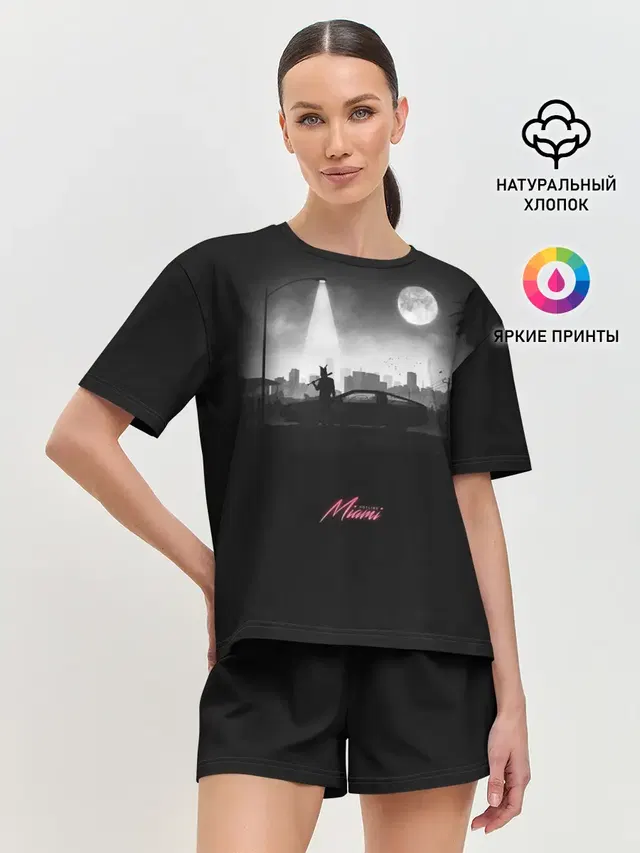 Женская пижама с шортами