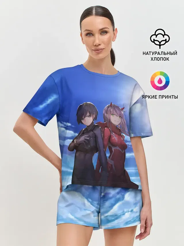 Женская пижама с шортами