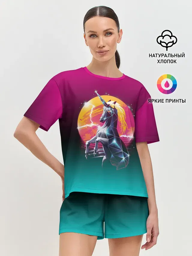 Женская пижама с шортами
