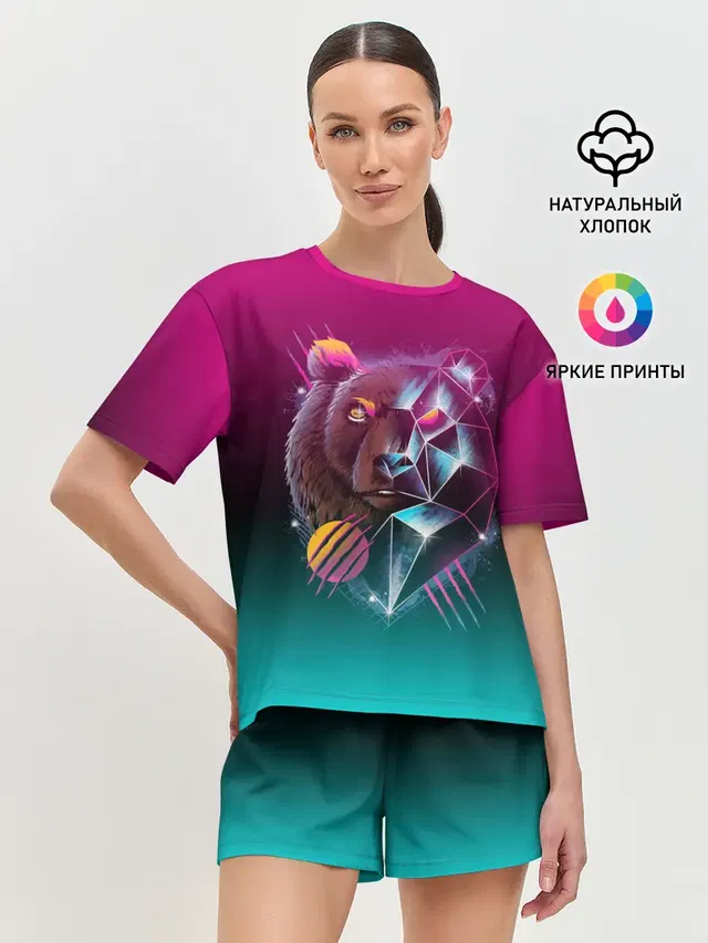 Женская пижама с шортами