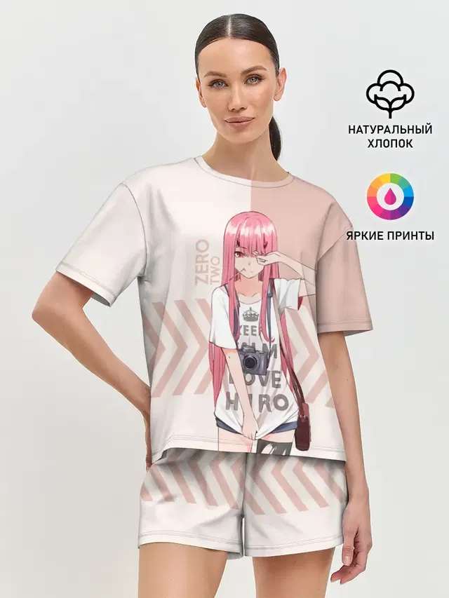 Женская пижама с шортами