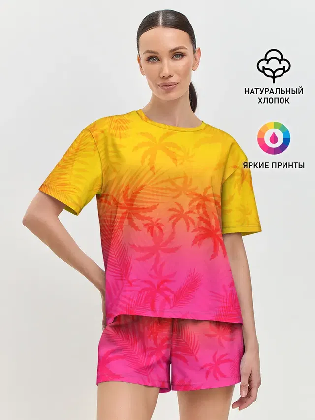 Женская пижама с шортами