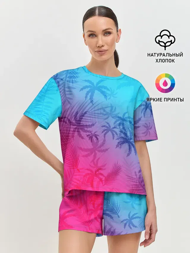 Женская пижама с шортами