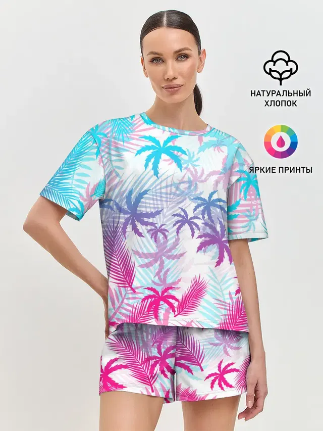 Женская пижама с шортами