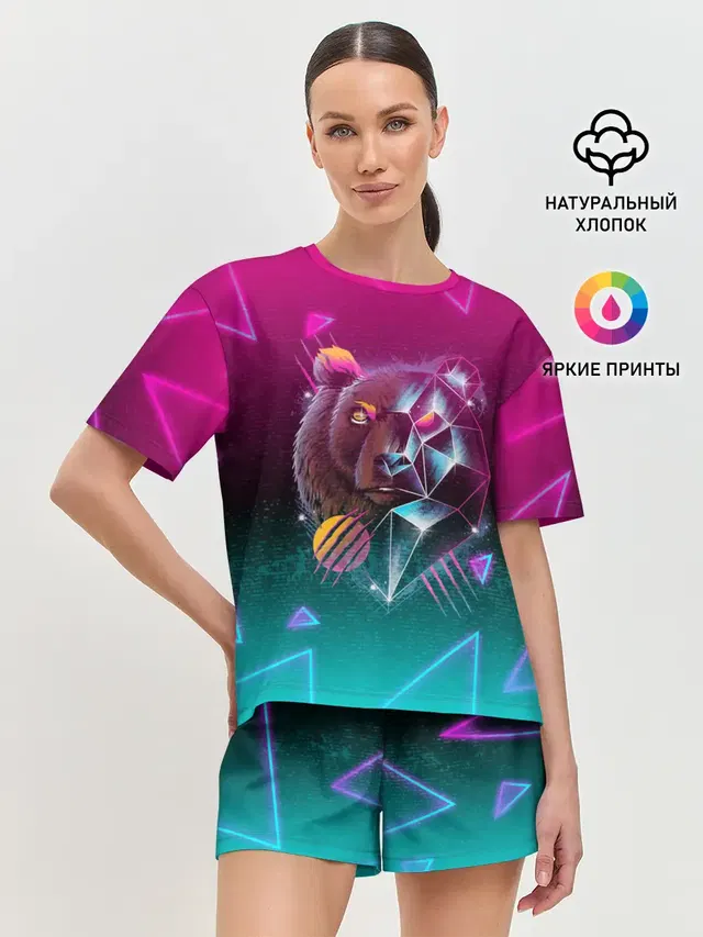 Женская пижама с шортами