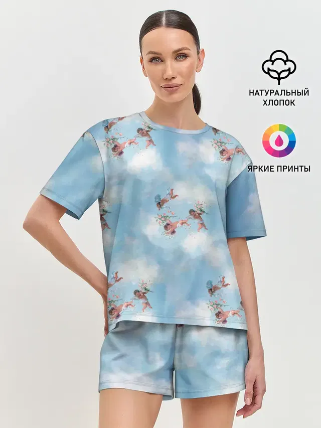 Женская пижама с шортами
